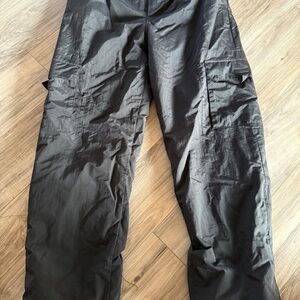 Trader Bay Men's women’s unisex black Cargo snow Pants